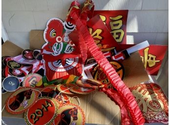 Huge Box Of  Chinese New Year Decorations