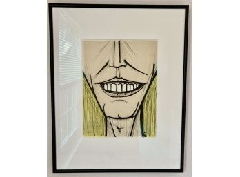 MCM Bernard Buffet Print 'Smile' 17.5' X 14'