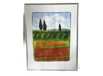 Signed Litho - 'Summer From The Window With A View Of The Four Seasons' By Swietlan Kraczyna