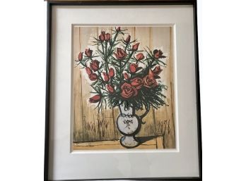 MCM Bernard Buffet Print 'Roses' 13' X 15'