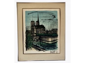 MCM Bernard Buffet Print 'Notre Dame' Gallery Certified