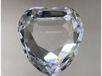 Rosenthal Faceted Cut Crystal Heart