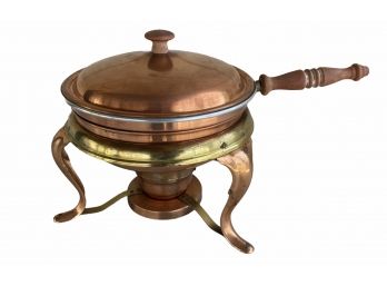 MCM Vintage Copper Chafing Dish