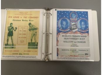 Photocopies Of Old Boxing Programs & Magazines