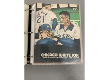 Collection Of White Sox Programs / Scorecards