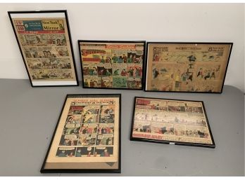 1920s - 1950s Newspaper Comics Including Superman, Orphan Annie & More!