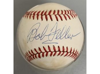 MLB #19 Bob Feller Cleveland Indians Signed Rawlings Baseball