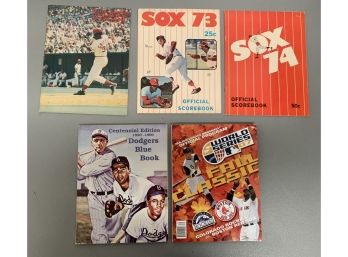 Lot Of Baseball Programs / Scorebooks (1970s & Later)