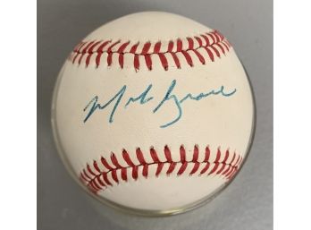 MLB Mark Grace Signed Rawlings Baseball