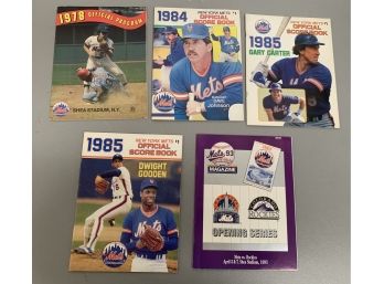 Vintage 1978, 1980s, 1993  New York Mets Programs / Scorebooks