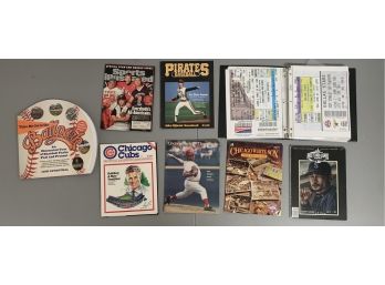 Collection Of Programs, Scorebooks, Photocopied Ticket Stubs & More!