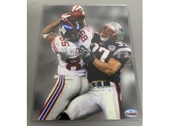 Super Bowl XLII David Tyree Signed New York Giants / Patriots Photograph - The Catch