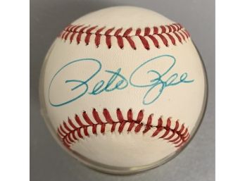 MLB Former Player & Manager Pete Rose Signed Rawlings Baseball
