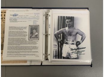 Lot Of Old Boxing Photos & Photocopies Including Rocky Marciano & More!