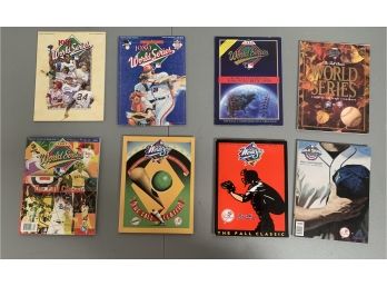 Official World Series Programs Lot Of 8