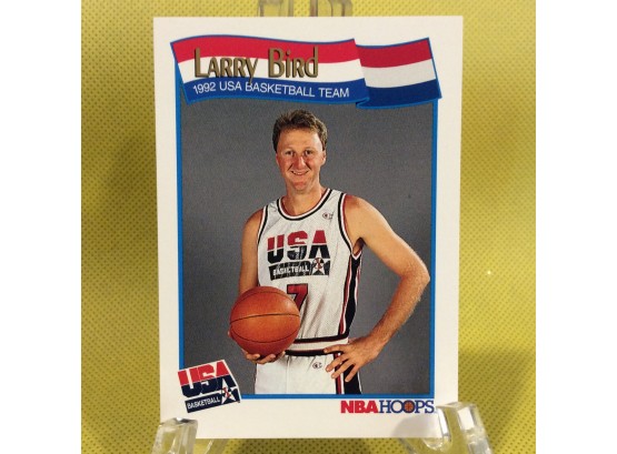 1991 NBA Hoops Larry Bird USA Basketball Team Card