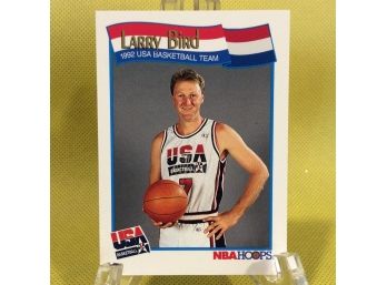 1991 NBA Hoops Larry Bird USA Basketball Team Card