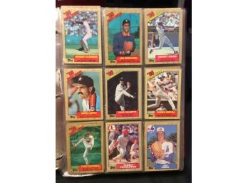 1987 Topps Baseball Complete Set In Sheets With Gwynn, Jackson And Canseco Rookies