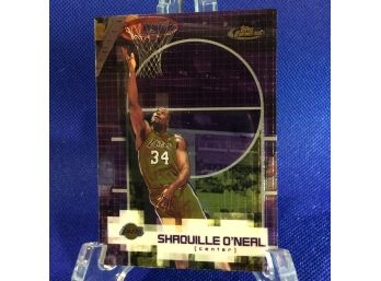 2000-01 Topps Finest Shaquille O'Neal Card #1