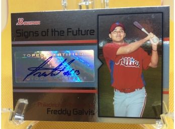 2008 Bowman Signs Of The Future Freddy Galvis Autographed Card