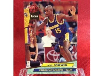 1992-93 Fleer Ultra Latrell Sprewell Rookie Card #266