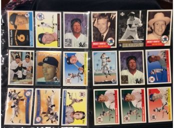 Lot Of 18 Mickey Mantle Cards