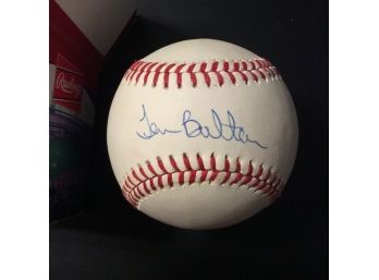 Tom Bolton Autographed Official American League Baseball
