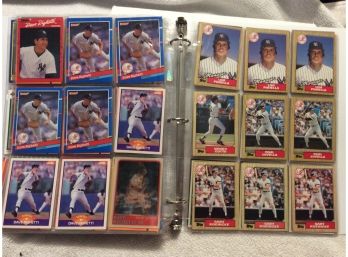 Binder With All New York Yankees Baseball Cards