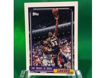 1992-93 Topps The Magic Is Back Earvin Johnson Card #54