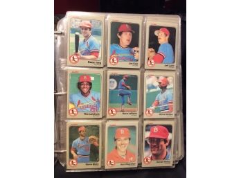 1983 Fleer Baseball Complete Set In Sheets With Gwynn, Sandberg And Boggs Rookies