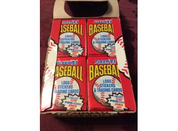 1991 Fleer Baseball Wax Box