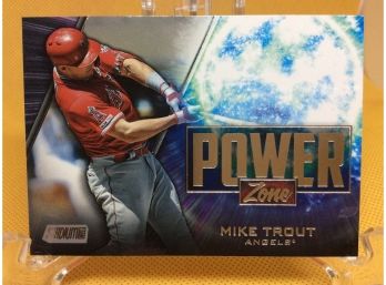 2020 Topps Stadium Club Mike Trout Power Zone Insert Card