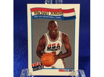 1991 NBA Hoops Michael Jordan 1992 USA Basketball Team Card