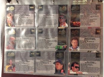 1994 Finish Line Racing Trading Cards In Sheets And Binder