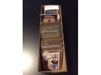 Box Of Assorted Baseball And Basketball Cards