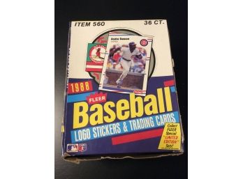 1988 Fleer Baseball Wax Box