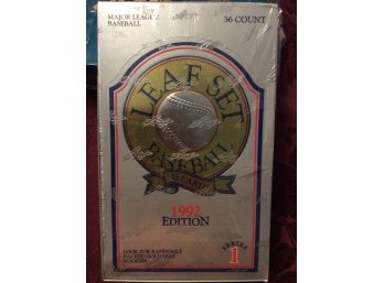 1992 Leaf Set Baseball Series 1 Factory Sealed Wax Box