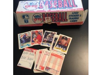1990 Fleer Baseball Complete Set With Logo Stickers