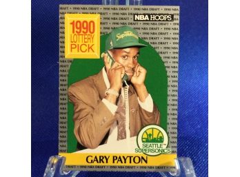 1990 NBA Hoops Gary Payton Lottery Pick Rookie Card #391