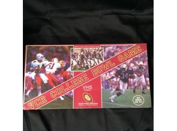 1987 VCR College Bowl Game Still In Shrink Wrap