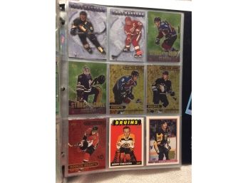 NHL Hockey Cards In Binders With Stars And Hall Of Famers