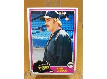1981 Topps Kirk Gibson Rookie Card