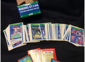 1990 Score Baseball Rising Stars Set With 3D Cards