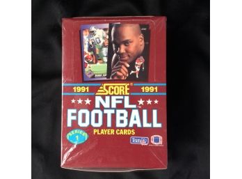 1991 Score Football Series 1 Sealed Wax Box