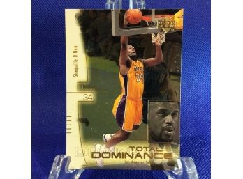 2000 Upper Deck Shaquille O'Neal Total Dominance Insert Card #TD1