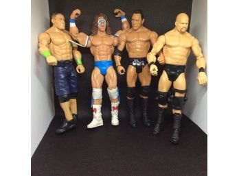 Lot Of 4 WWF WWE Wrestling Action Figures