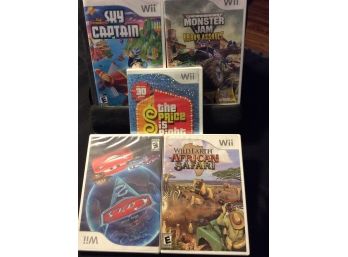 Lot Of 5 Wii Games - 4 NEW Sealed