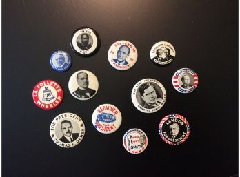 Lot Of 12 Reproduction Political Pins