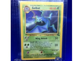 1999 Pokemon Fossil Golbat Card 34/62 WOTC