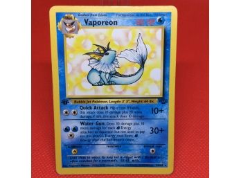 1999 Pokemon Jungle Yaporeon Card 28/64 WOTC